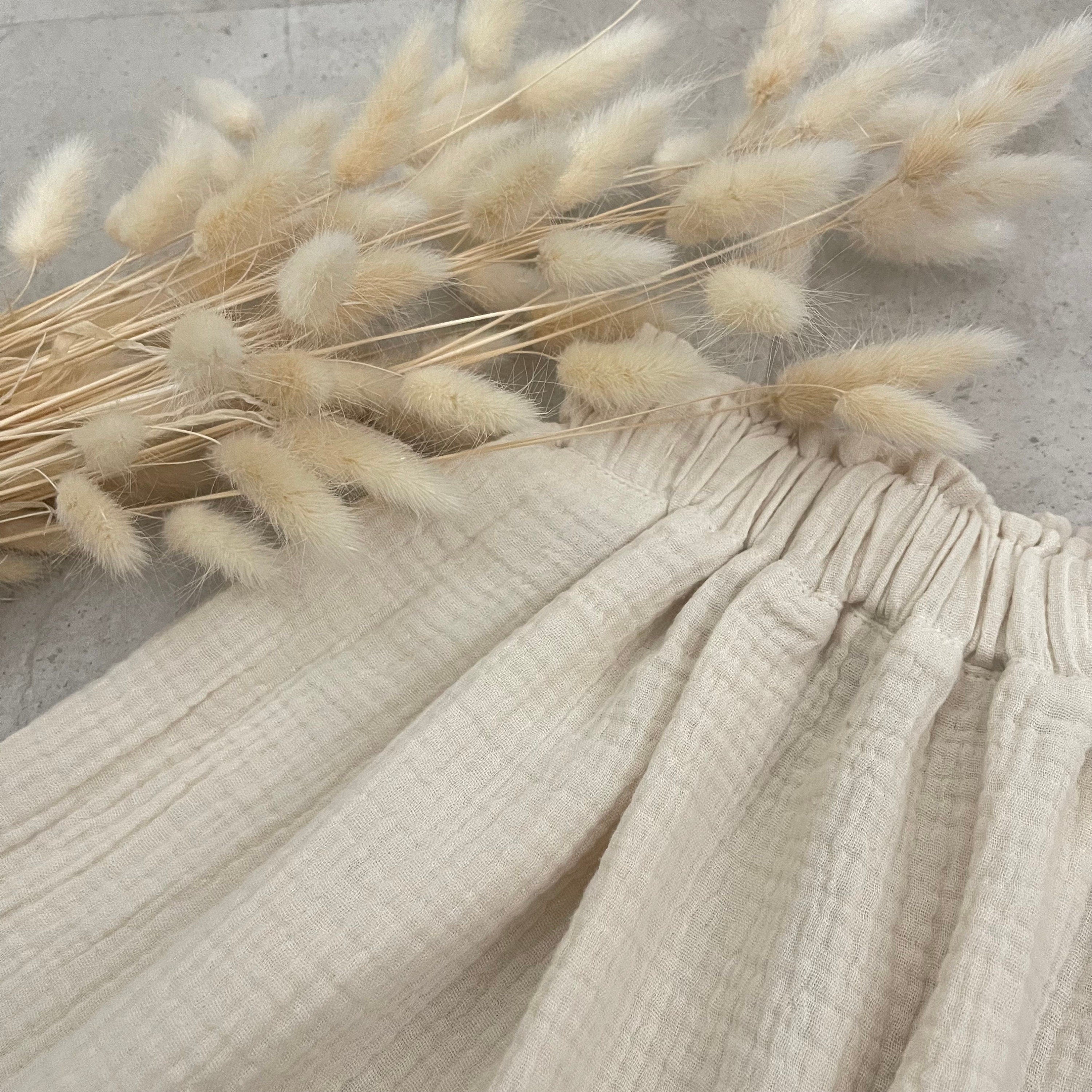 Kinderrock Musselin , Einschulung & Alltag - Creme