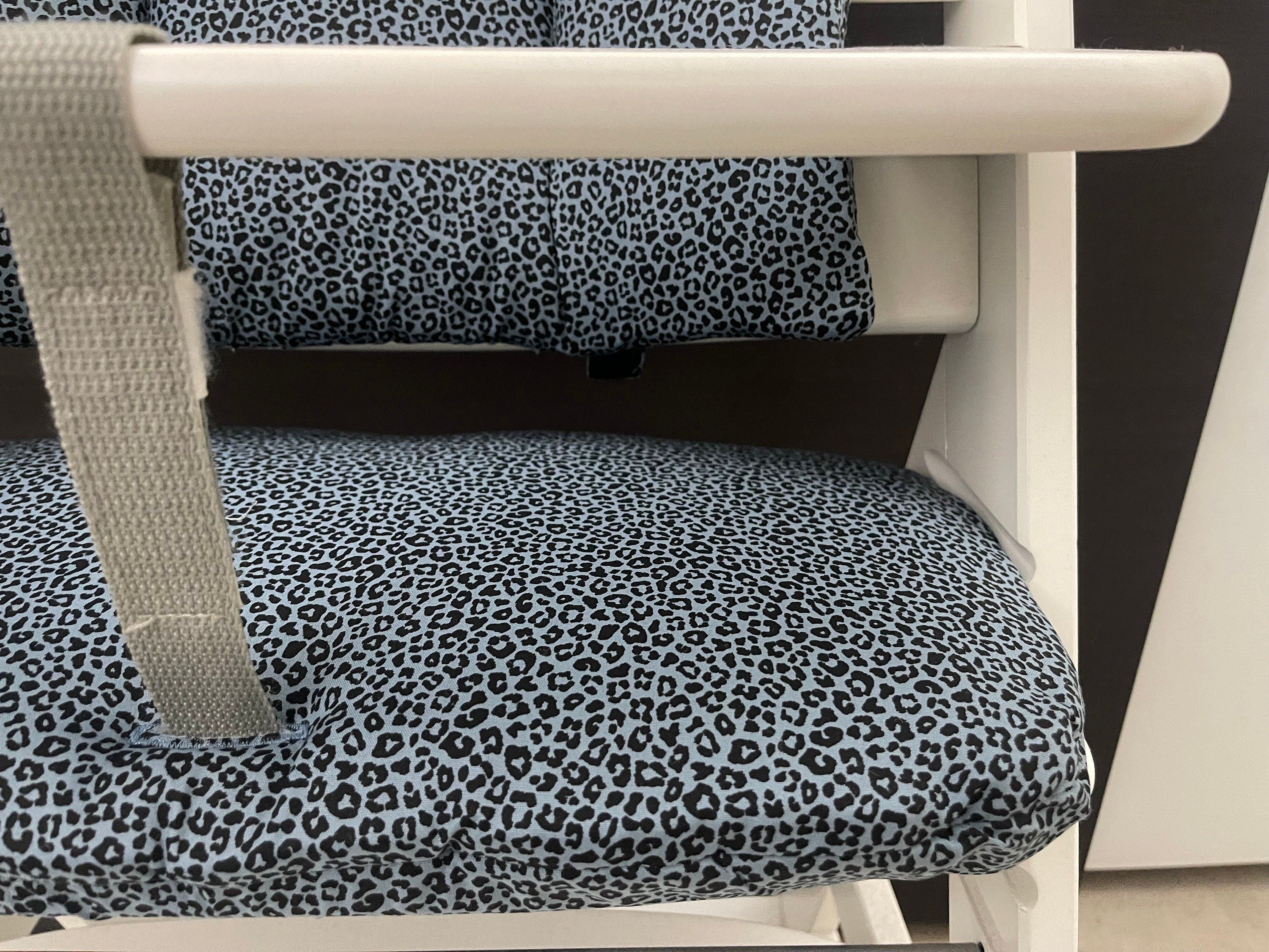 Sitzkissen Kissenset für Hauck Alpha, Tray, Beta Hochstuhl - Leopard