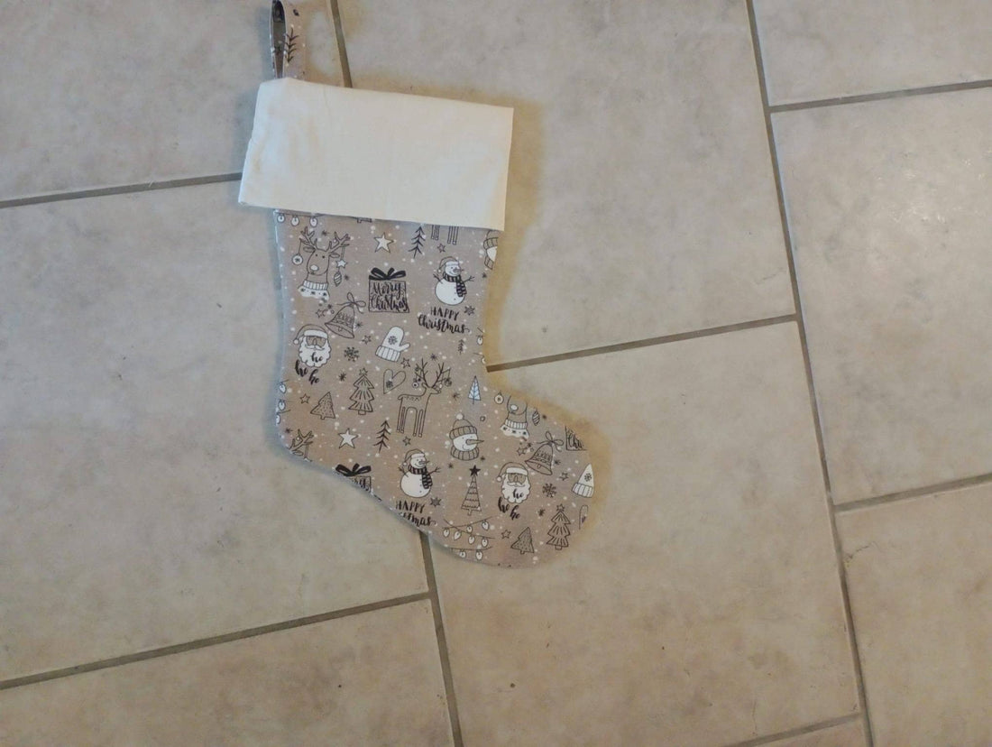Nikolausstiefel Weihnachtsstrumpf personalisiert mit Namen, Weihnachtsschuh