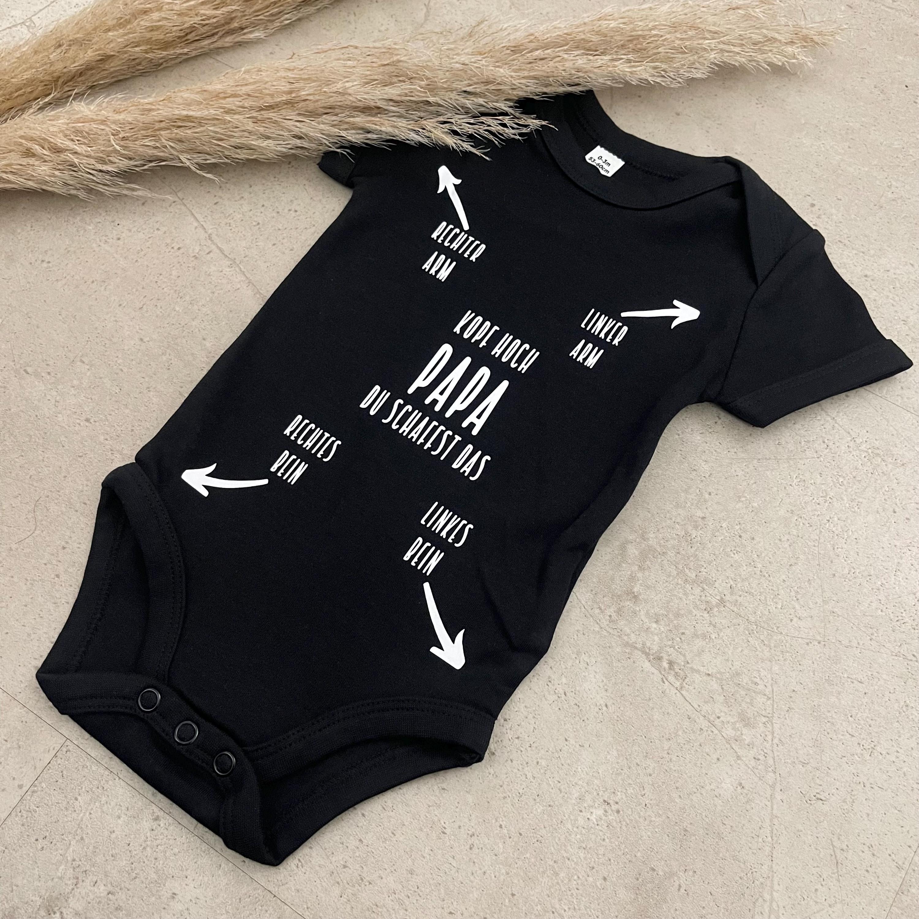 Babybody kurzarm - Papa du schaffst das! | Schwangerschaft | Baby | Geburt | Babygeschenk | Geburtsgeschenk | Newborn