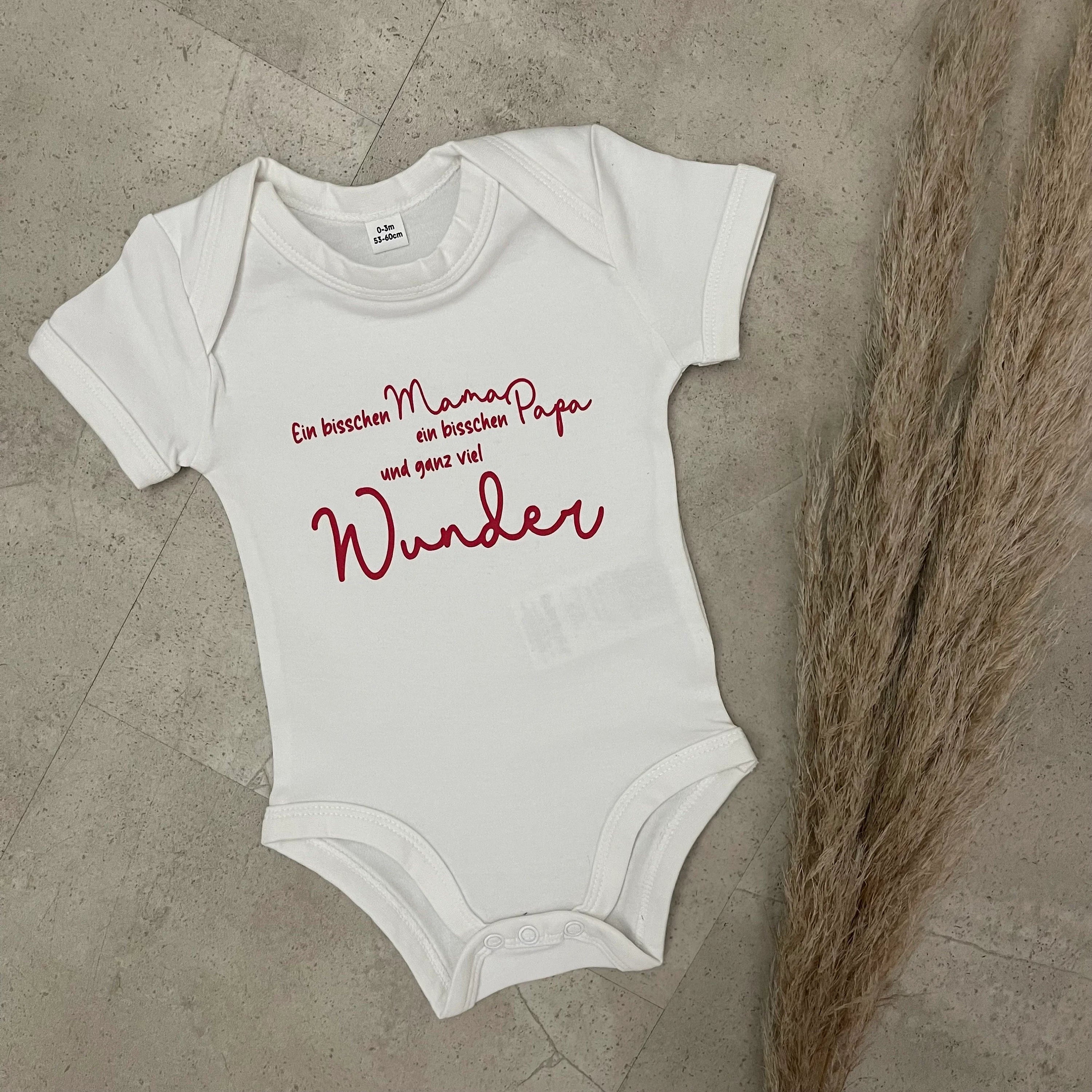 Babybody kurzarm - Wunder | Schwangerschaft | Baby | Geburt | Babygeschenk | Geburtsgeschenk | Newborn