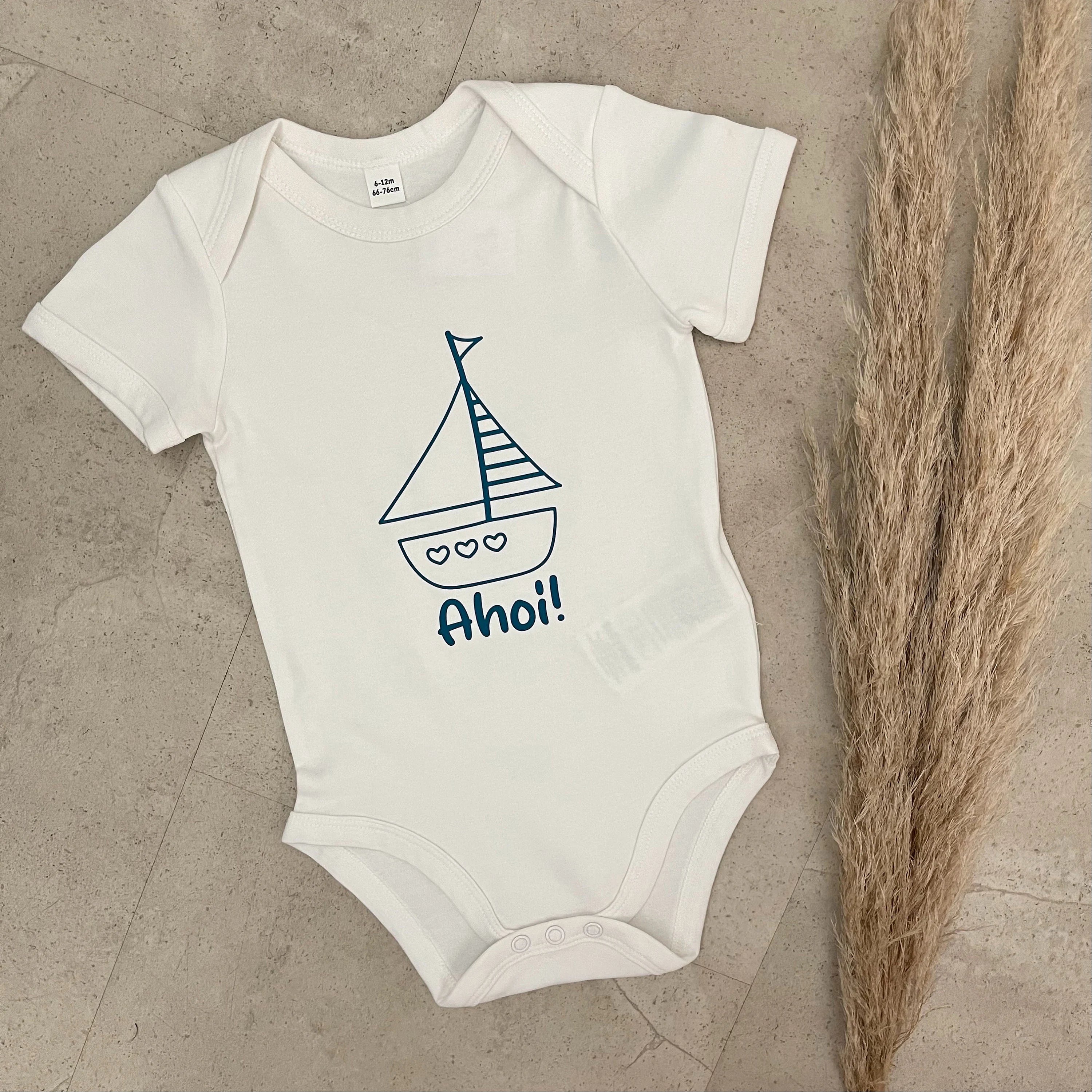 Babybody kurzarm - Ahoi! | Schwangerschaft | Baby | Geburt | Babygeschenk | Geburtsgeschenk | Newborn
