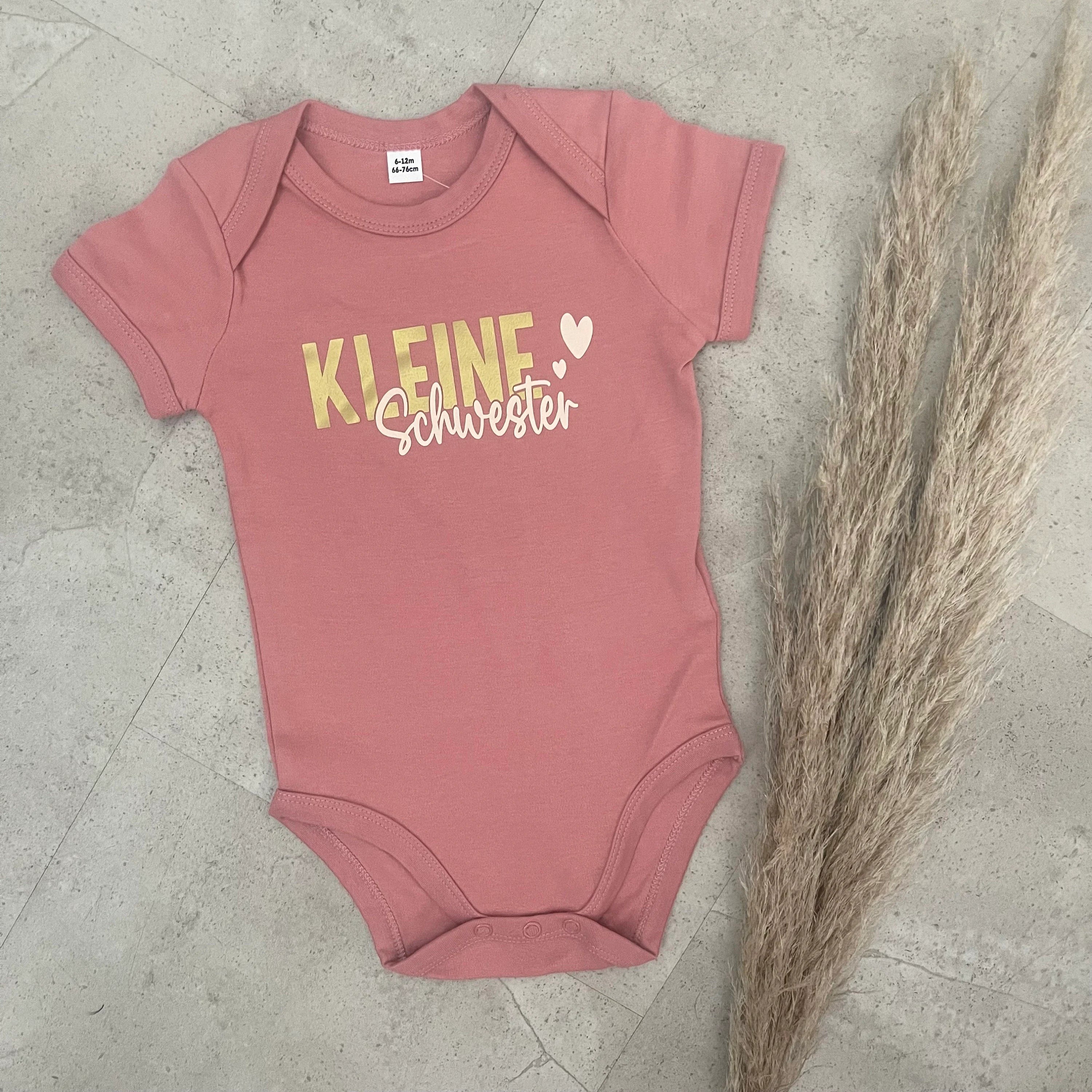 Babybody kurzarm - kleine Schwester | Schwangerschaft | Baby | Geburt | Babygeschenk | Geburtsgeschenk | Newborn