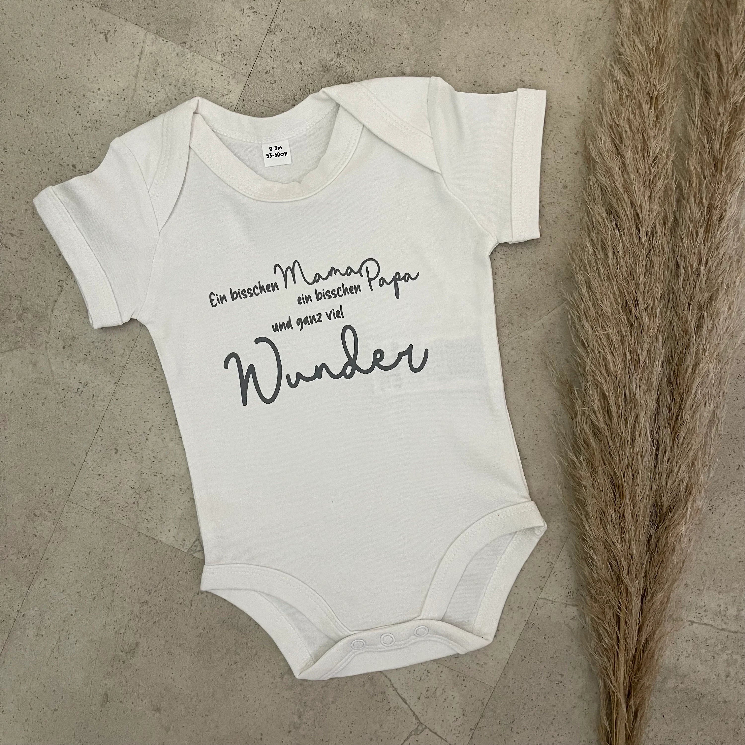 Babybody kurzarm - Wunder | Schwangerschaft | Baby | Geburt | Babygeschenk | Geburtsgeschenk | Newborn