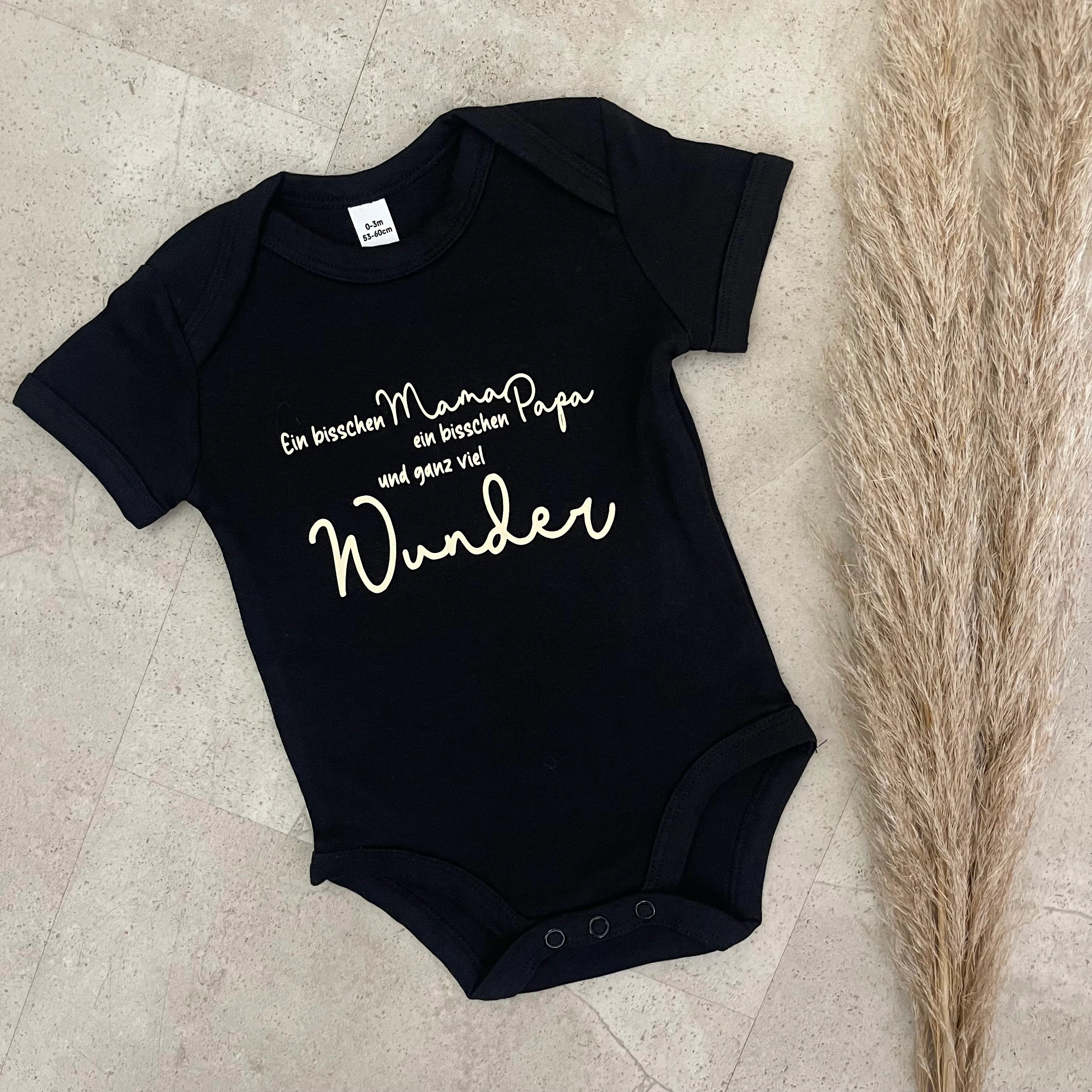 Babybody kurzarm - Wunder | Schwangerschaft | Baby | Geburt | Babygeschenk | Geburtsgeschenk | Newborn