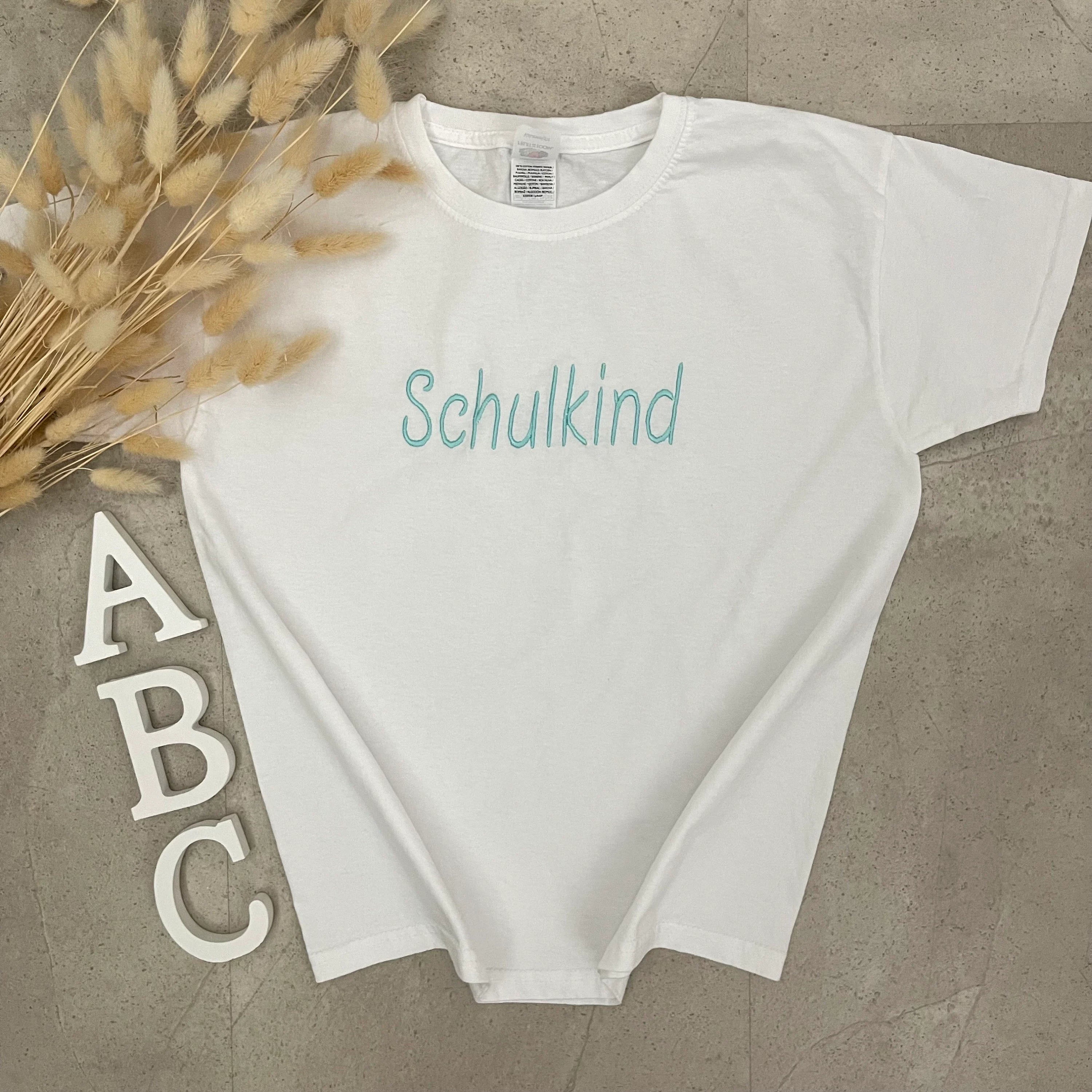 Kinder T-Shirt, Schulkind mit Namen, personalisiert, Einschulung, Schulanfang - Schulkind