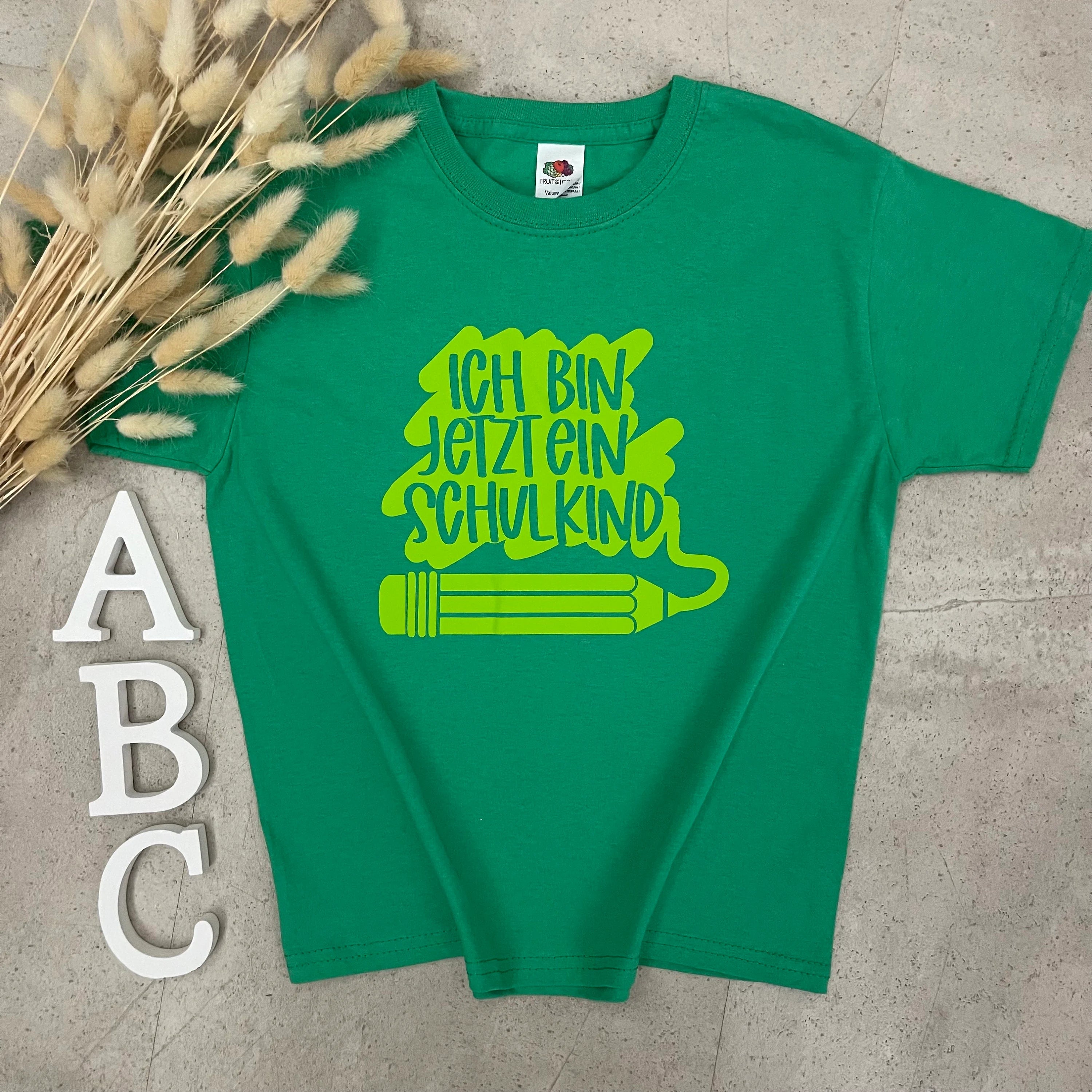 Kinder T-Shirt, Schulkind mit Namen, personalisiert, Einschulung, Schulanfang - Ich bin jetzt ein Schulkind