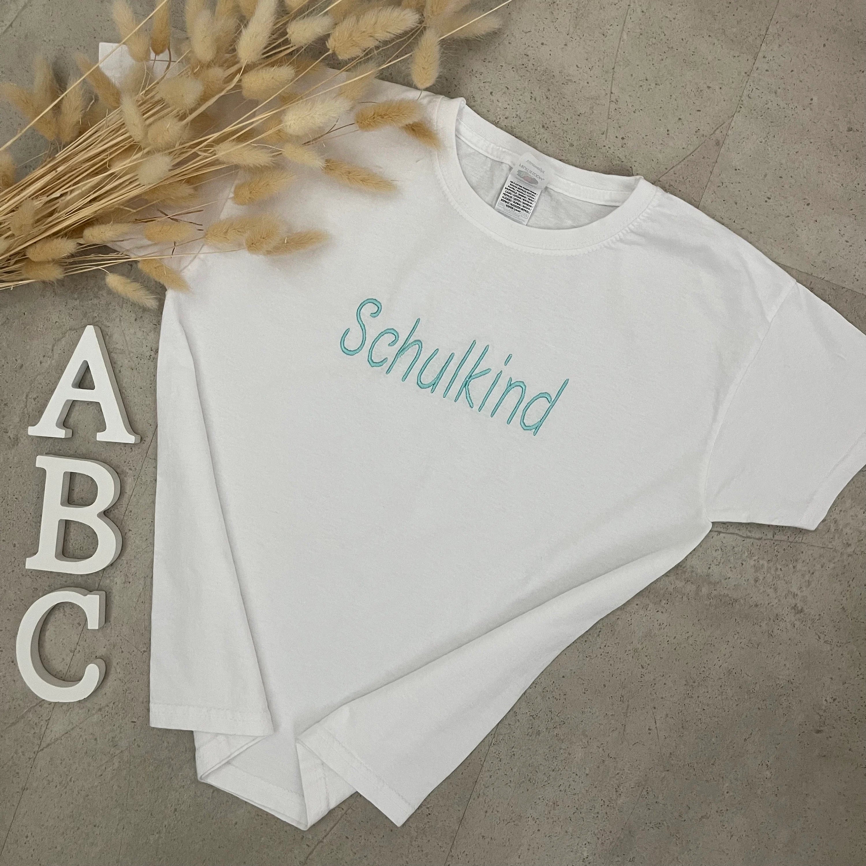 Kinder T-Shirt, Schulkind mit Namen, personalisiert, Einschulung, Schulanfang - Schulkind