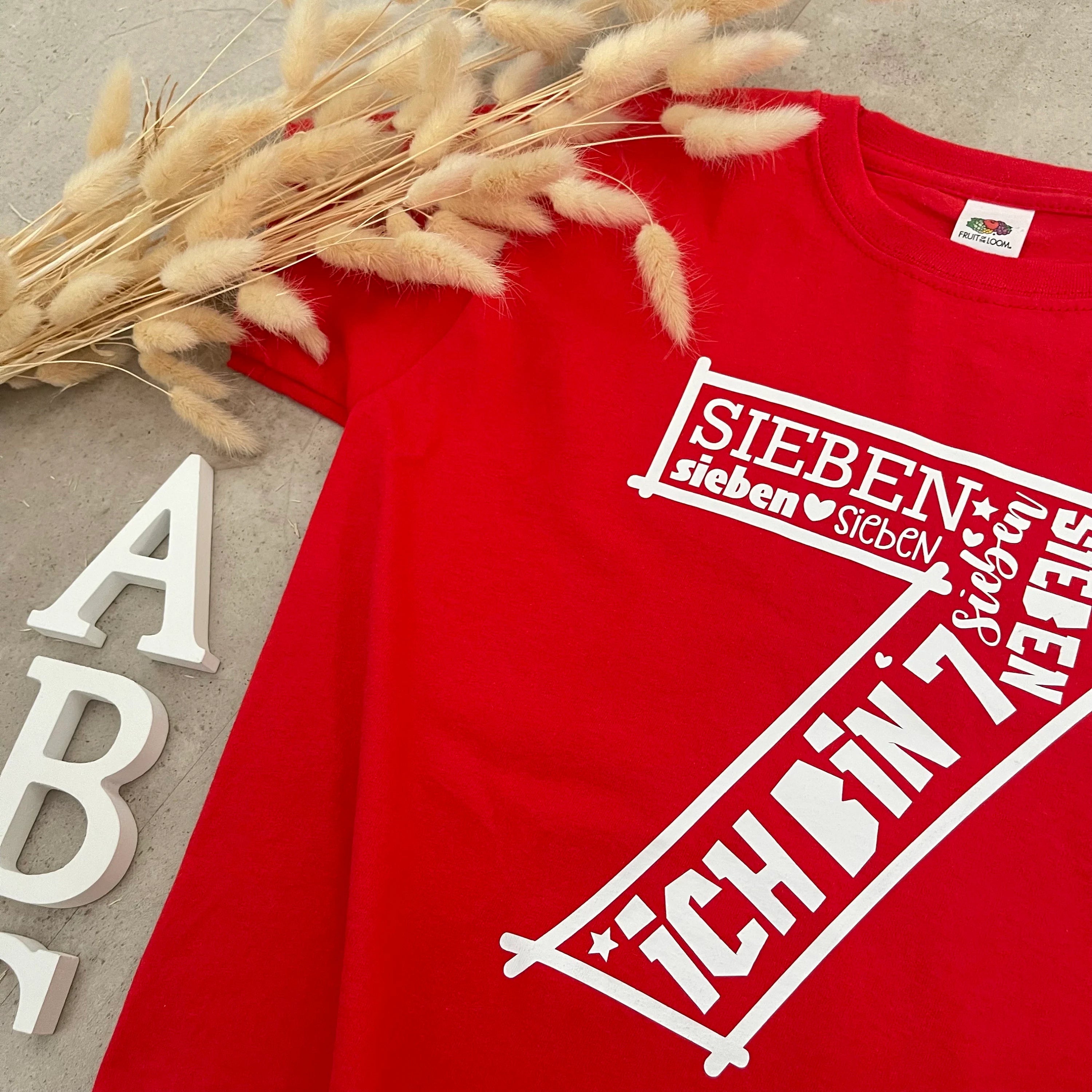 Kinder T-Shirt, Geburtstag mit Namen, personalisiert, Geschenk, Feier - Zahl