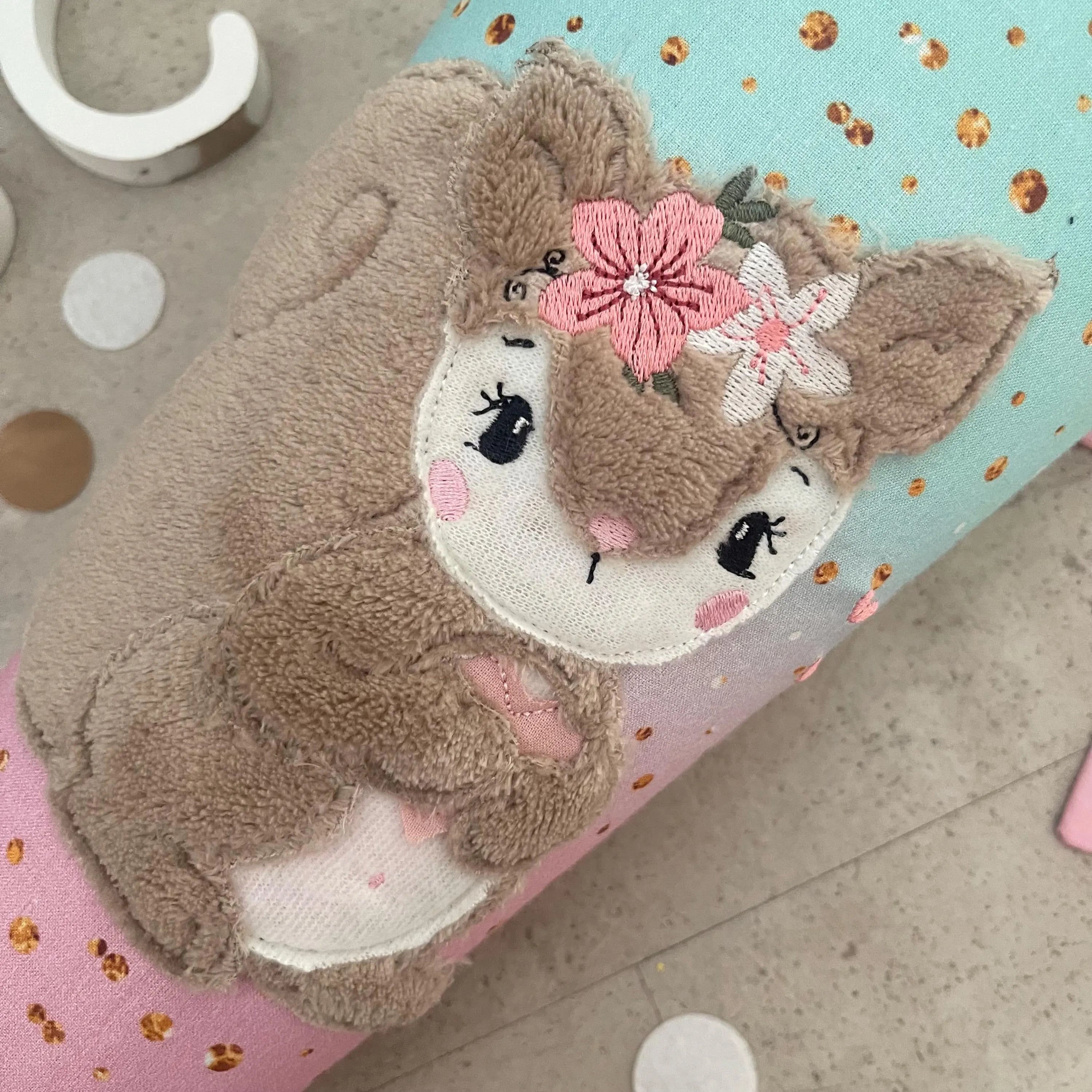 Schultüte Stoff Zuckertüte Einschulung 70cm Handmade - Eichhörnchen boho