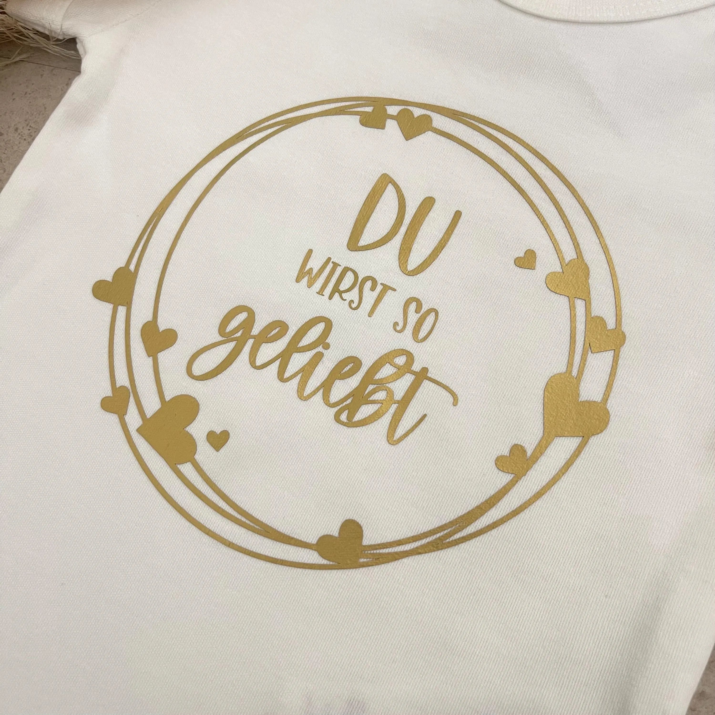 Babybody kurzarm - Du wirst so geliebt | Schwangerschaft | Baby | Geburt | Babygeschenk | Geburtsgeschenk | Newborn