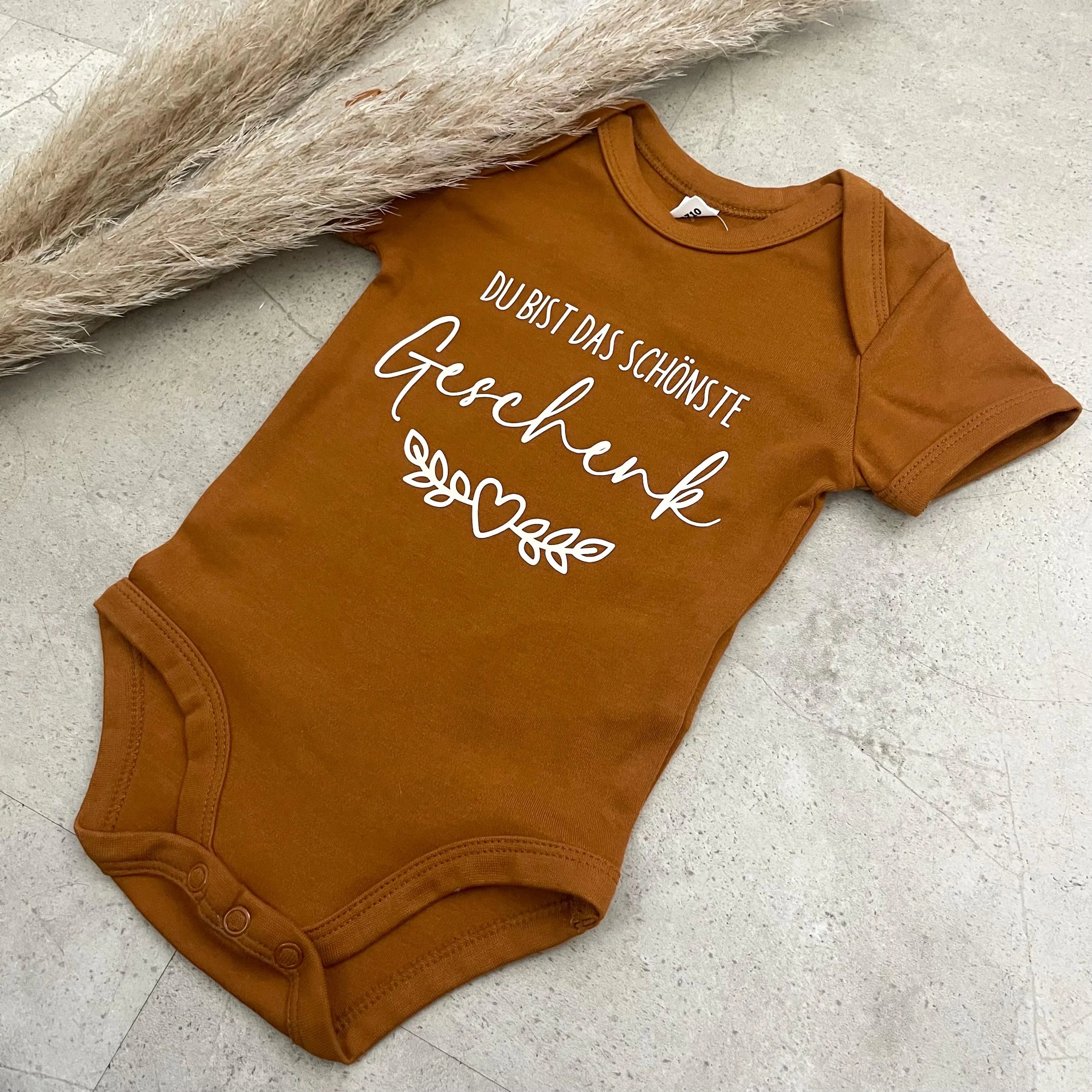 Babybody kurzarm - Du bist das schönste Geschenk| Schwangerschaft | Baby | Geburt | Babygeschenk | Geburtsgeschenk | Newborn