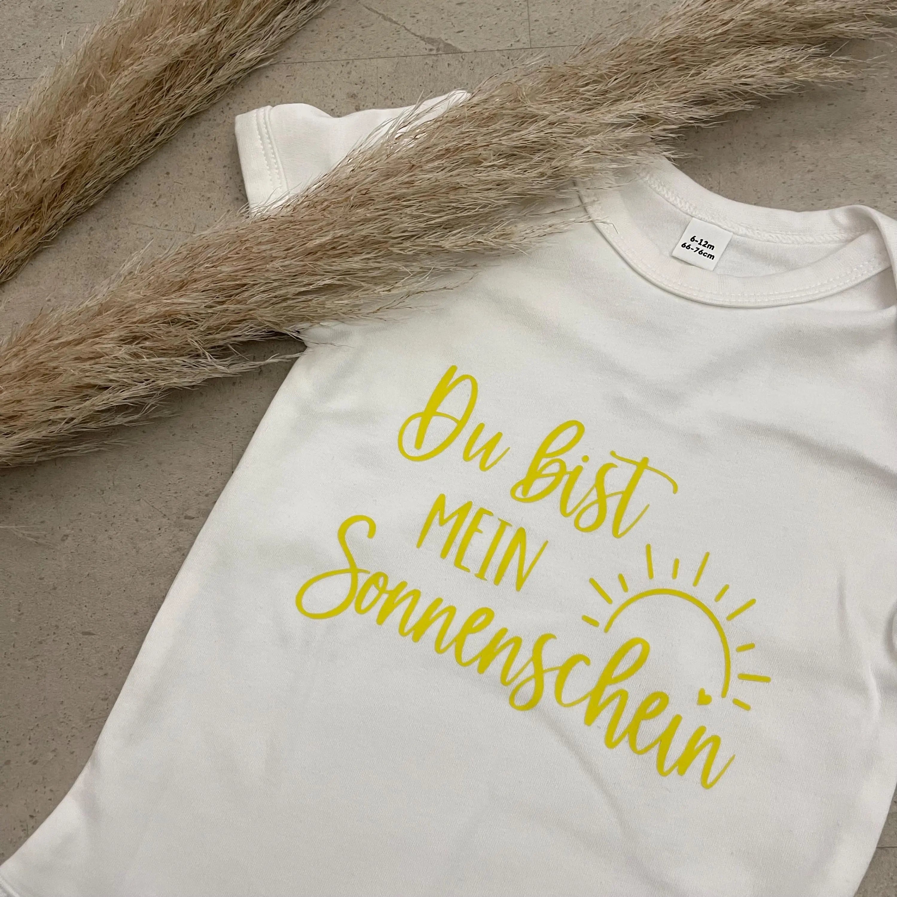Babybody kurzarm - Du bist mein Sonnenschein | Schwangerschaft | Baby | Geburt | Babygeschenk | Geburtsgeschenk | Newborn