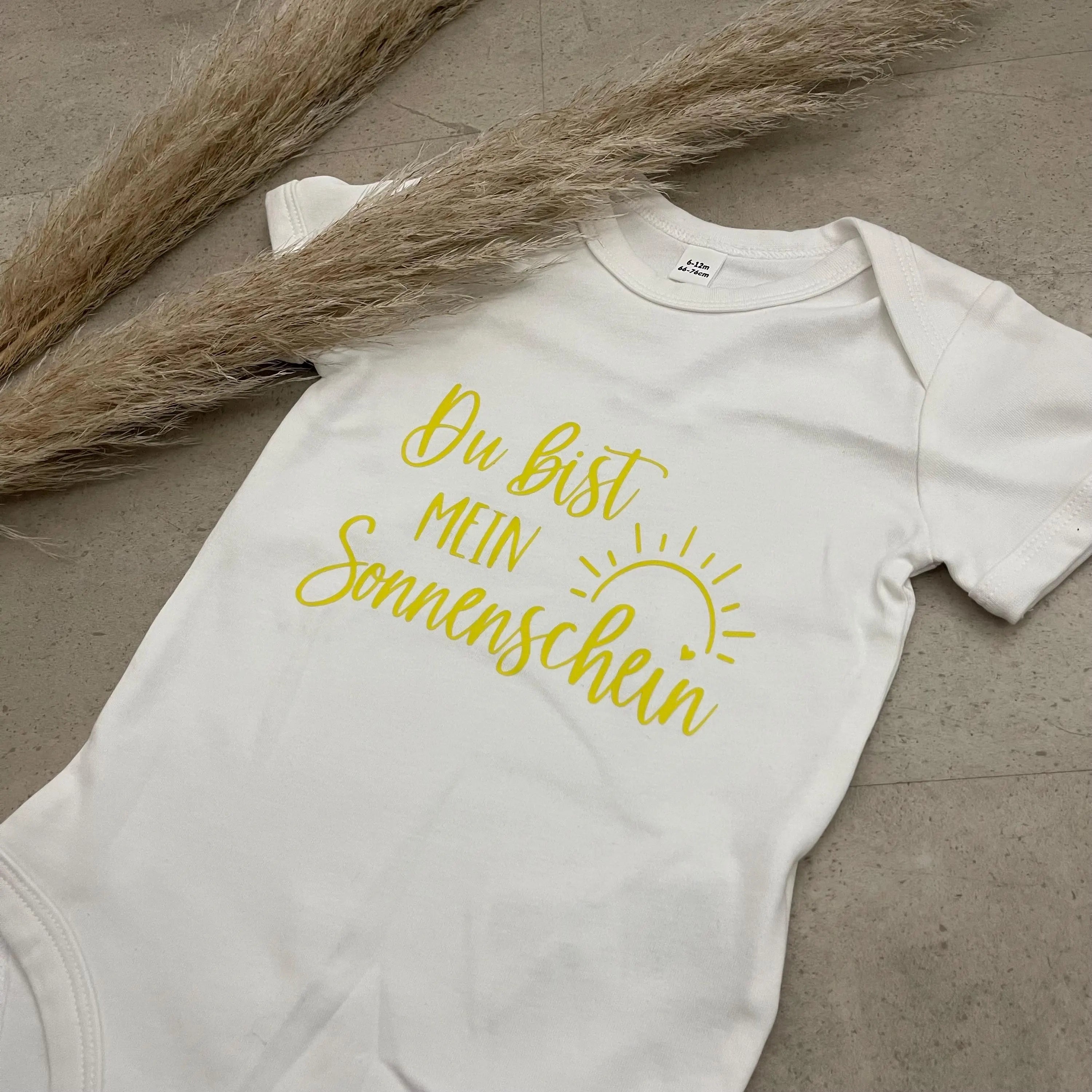 Babybody kurzarm - Du bist mein Sonnenschein | Schwangerschaft | Baby | Geburt | Babygeschenk | Geburtsgeschenk | Newborn