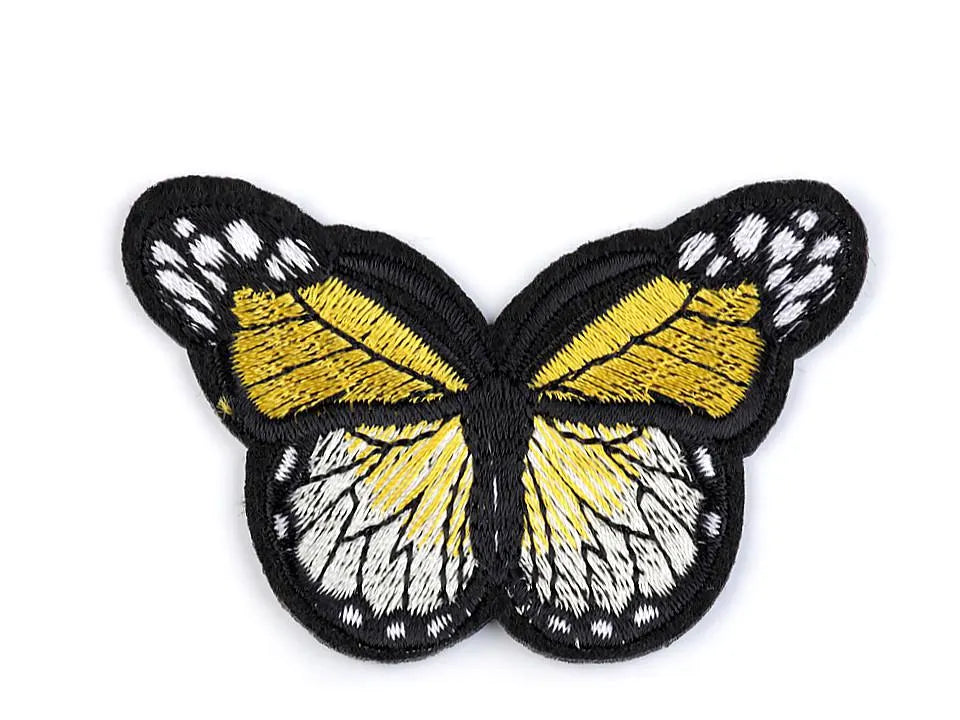 Aufnäher/Aufbügler/Patch - Schmetterling gelb